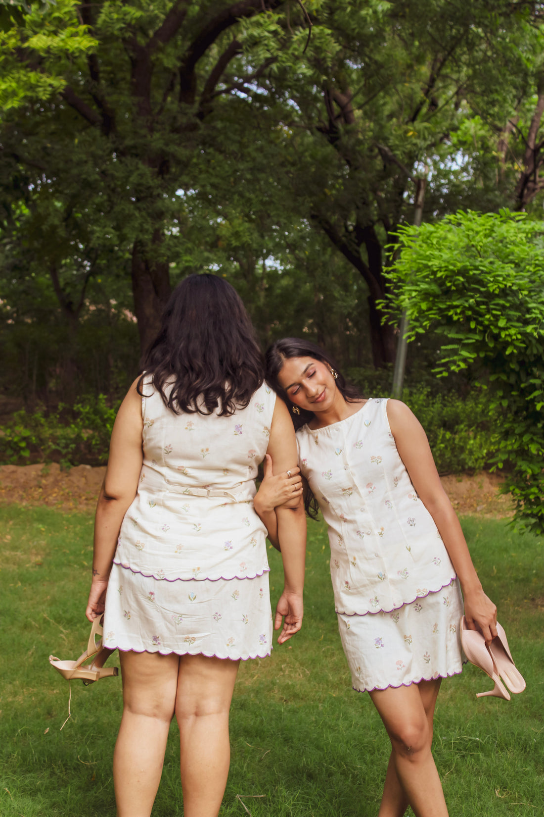 Ivory ditsy Bloom Coord Set