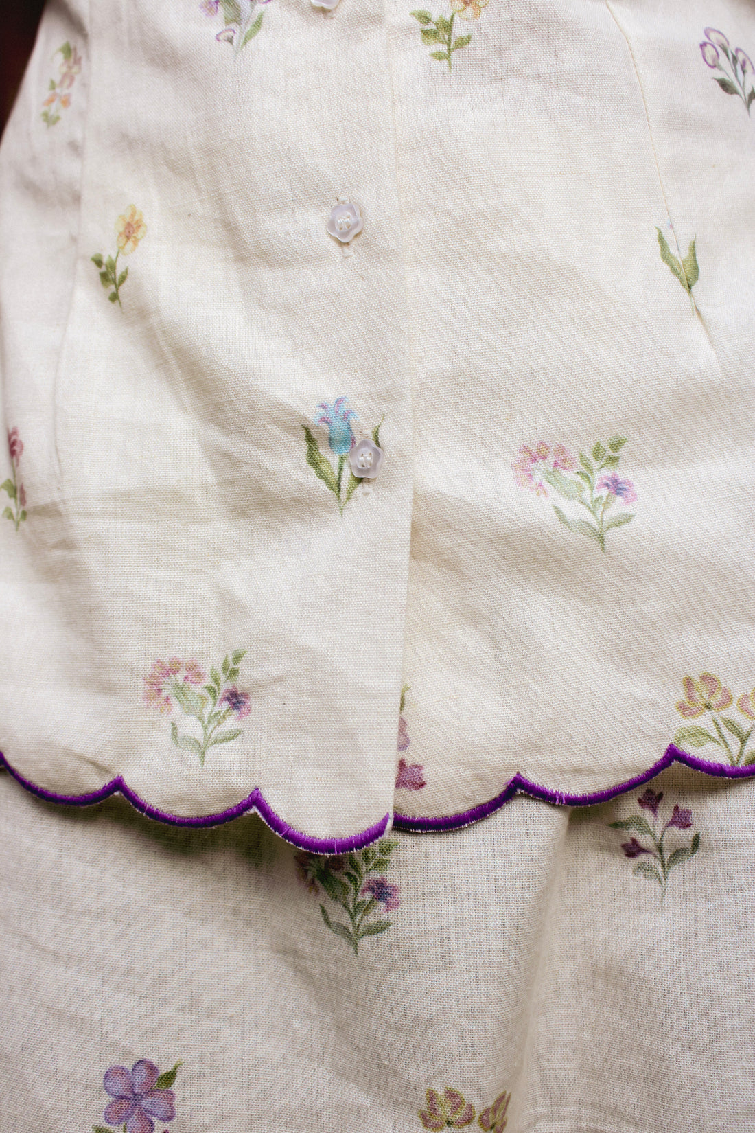 Ivory ditsy Bloom Coord Set